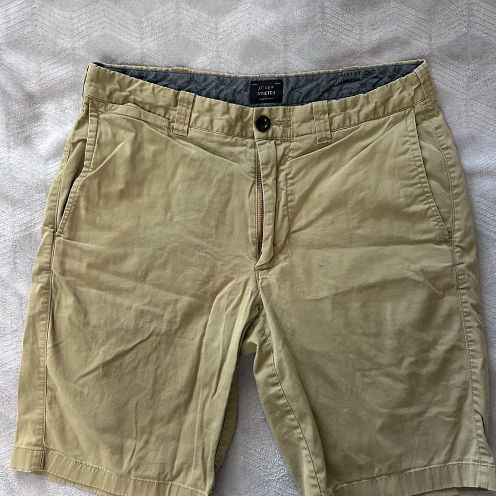 J. Crew Tan Flat Front Shorts Lightweight Casual Wear